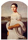 Famous Riviere Paintings - Portrait Of Mademoiselle Caroline Riviere